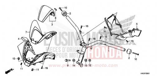 LENKERGRIFF/GRIFFABDECKUNG (NSS125ADK) NSS125ADK de 2019